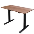 thumbnail image 2 of Stand Up Desk Store Programmable Electric Two-Tier Compact Standing Desk (Black Frame/Dark Walnut Desktop, 48” Wide), 2 of 8
