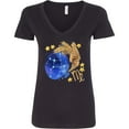 thumbnail image 3 of Inktastic Virgo Constellation Zodiac Sign Illustration Women's V-Neck T-Shirt, 3 of 5