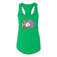 thumbnail image 3 of Baseball Mom Cheetah Glitter Sports Ladies Racerback Tank Top, Kelly, X-Large, 3 of 5