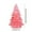 Watermelon Red, variant on Crystal Christmas Tree 3.54 Inch, Resin Sparkling Mini Christmas Tree for Desk Decor, Colorful Crystal Gravel Tree with Glitter, Small Holiday Ornament Gift for Office Home