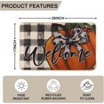 thumbnail image 3 of Fall Door Mats, 17 X 30in Fall Welcome mat Pumpkin Buffalo Check Doormat Indoor Outdoor Fall Decor Farmhouse Autumn Non-Slip Entrance Front Floor Mat Rug for Home Patio Decoration, 3 of 6
