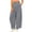 Gray, variant on Tqcoqu Womens Printed Pants,Wide Leg Elastic Waist Casual Pants with Pockets,A-Black Women's S-XXL