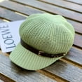 thumbnail image 4 of SikaFu New Mesh Breathable Beach straw hat Octagonal Cap Straw Women Summer Thin Newsboy Cap Painter Adjustable Rope Knitted Beret, 4 of 6