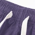 thumbnail image 2 of Mens Swim Trunks Summer Casual Quarter Beach Nylon Walkshorts Cargo Bermuda Breathable Wear Resistant Purple Short Pants Sizes 4XL, 2 of 6