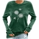 thumbnail image 1 of Camiseta de manga larga con cuello redondo para mujer a la moda, blusa con estampado de otoño, sudadera Fridja czfsfas2196, 1 of 4