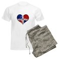 thumbnail image 6 of CafePress - Dominican Heart Men's Light Pajamas - Men's Light Loose Fit Cotton Pajama Set, 6 of 7