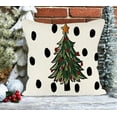 thumbnail image 5 of Christmas Pillow Covers 18x18,Christmas Tree Decorations Pillows Decorative Throw Pillow Cases,Xmas Cushion Covers for Winter Holiday Couch Polka Dot, 5 of 6