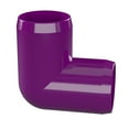 thumbnail image 2 of FORMUFIT F00190E-PU-4 90 degree Elbow PVC Fitting, Furniture Grade, 1" Size, Purple, 4-Pack, 2 of 3