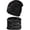 Black, variant on Viworld 2-Pieces Winter Beanie Hat Scarf Set Thick Fleece Lined Warm Knit Ski Hats Skull Cap for Men & Women
