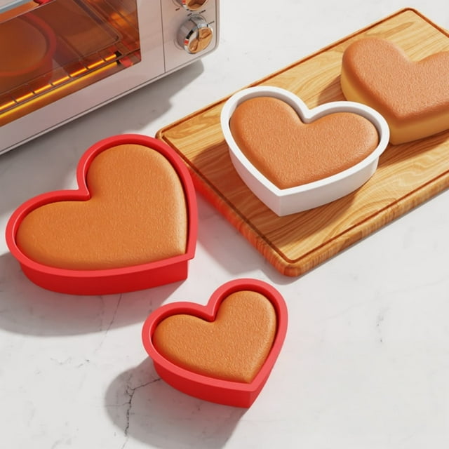 Silicone Cake Heart Shaped Cake High Temperature Heart Shaped Cake Baking Pan
