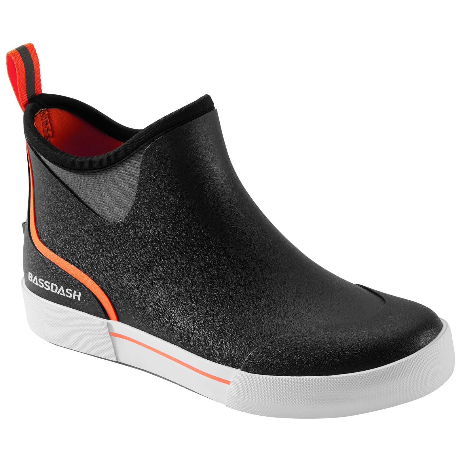 Bassdash Men’s 4.5" Waterproof Fishing Deck Boots Anti-Slip Rubber Ankle Boots Rain Shoes for Boating Gardening Working