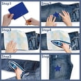 thumbnail image 6 of 30 Pieces Iron On Patches For Clothing Repair Fabric Patches Iron On For Denim Jean Repair Decorating Kit Canvas Fabric,Iron On Patches For Clothes,Repair Patch Kit For Jacket Clothes,Clothes Patches, 6 of 9