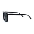 thumbnail image 3 of Polarized Mens Hipster Gentlemans Thin Horn Rim Sunglasses Shiny Black Green, 3 of 4