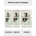 thumbnail image 4 of Letter J Swag Valances for Windows, Monogram Words Rod Pocket Sheer Valances for Large Windows, Swag Toppers Light Filtering for Kitchen Living Room 2 Panels 36''x63'', 4 of 6