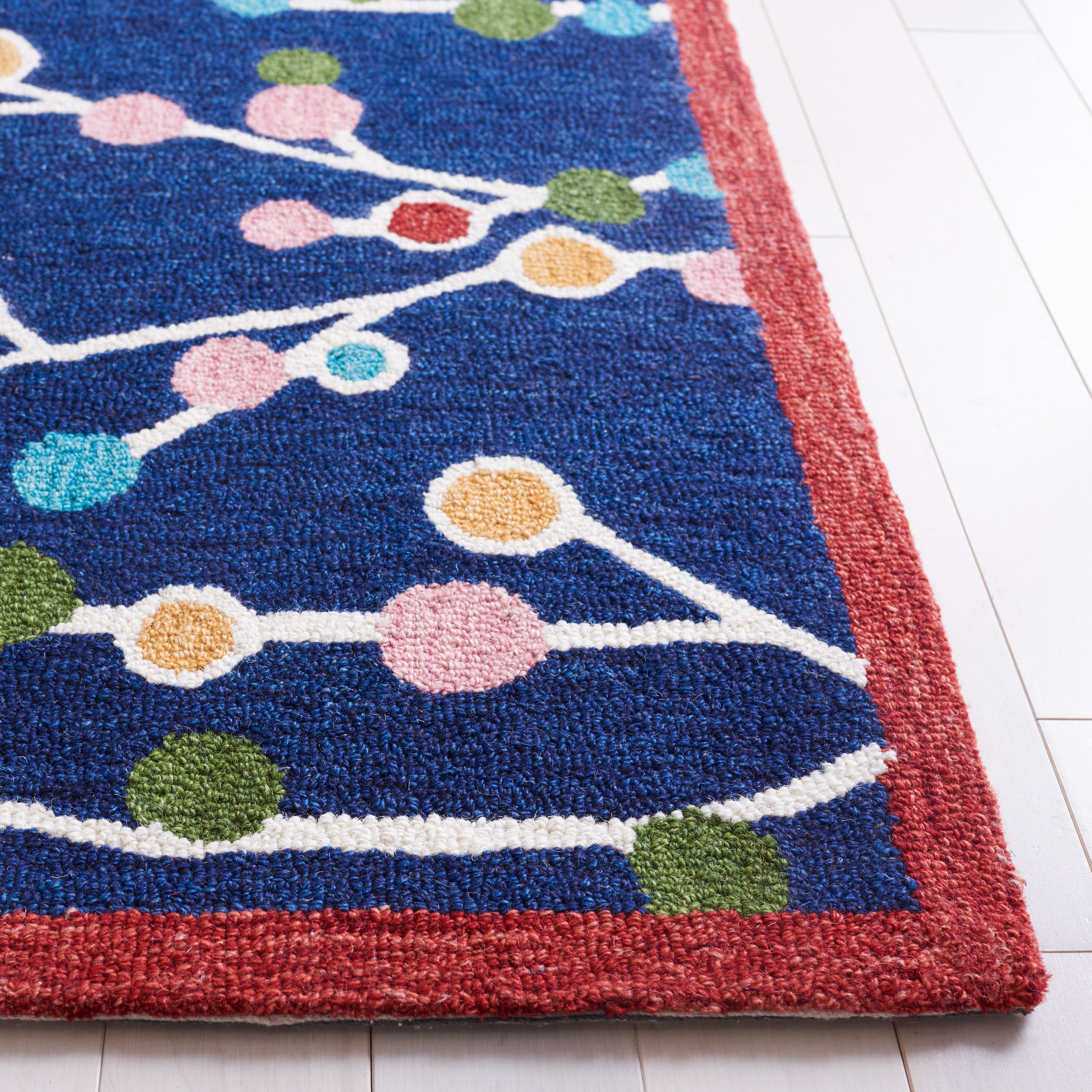 SAFAVIEH Jardin Bevin Floral Area Rug, Blue/Pink, 8' x 10'