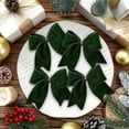 thumbnail image 4 of Christmas Bows, 4-pack Green Cloth Tree Decorations, 6-inch Festive Gift Wrapping Accents,Vsgery, 4 of 8
