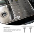 thumbnail image 3 of IBASETOY 2Pcs Metal Sink Hole Covers Silver Round Decor for Kitchen and Hotel Setup, 3 of 8