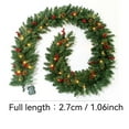 thumbnail image 2 of Up to 65 off!Yyuenw 9 FT LED Christmas Garland with Pinecones Red Berries Bows Christmas Balls Candies, Multi-Function Christmas Garland with 50 Warm White LED Lights, 2 of 5