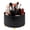 Black, variant on Mber 360 Rotating Makeup Brush Holder Organizer, Desk Pen Pencil Holder Cup, Makeup Organization for Vanity, Home and Office, White
