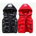 thumbnail image 4 of CoCopeaunts Women Quilted Vest Shiny Down Vest Plus Size Winter Vest Down Jacket Coat with Hood, 4 of 6