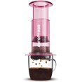 thumbnail image 1 of AeroPress Clear Pink Coffee Press \u2013 3 In 1 Brew Method Combines French Press, Espresso, Full Bodied Coffee Without Grit or Bitterness, Small Portable Coffee Maker for Camping & Travel, Pink, 1 of 6