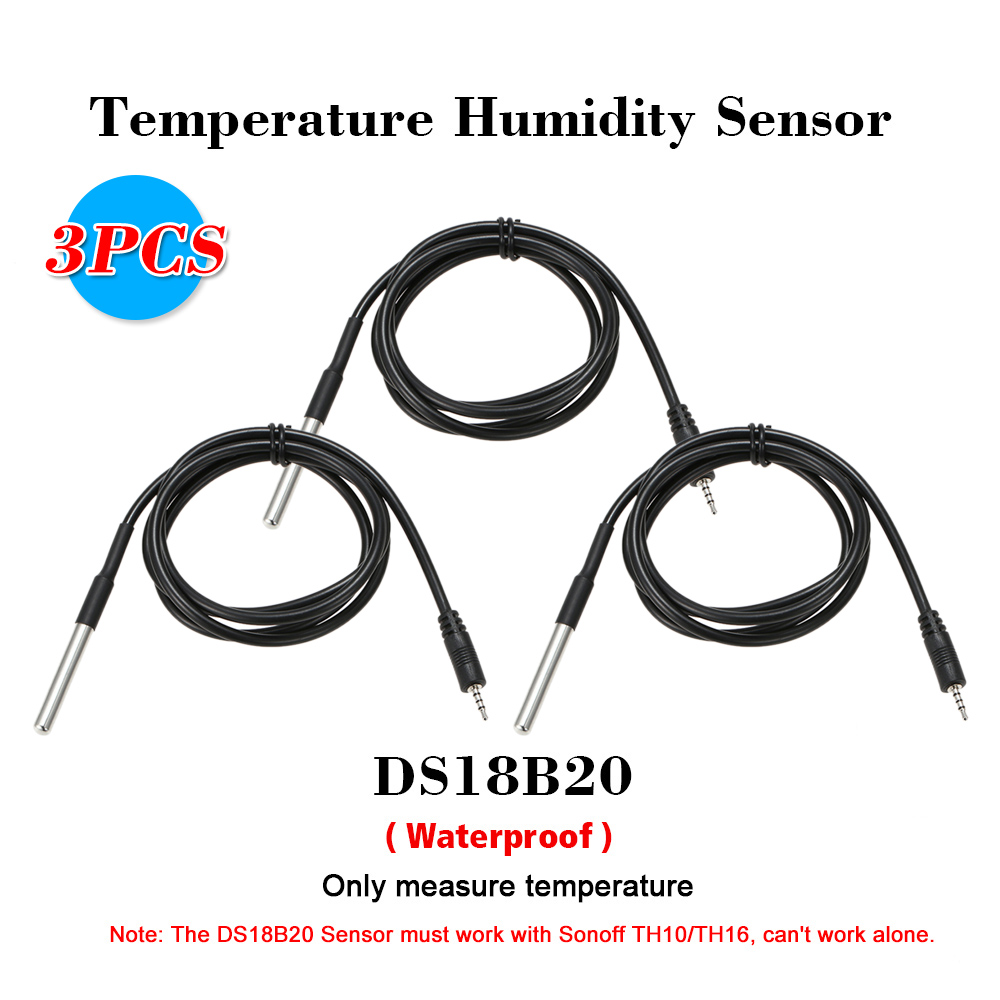 Details about  / Waterproof Temperature Probe DS18B20 Stainless Steel Package Temperature Sensor
