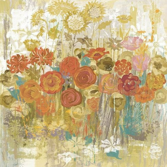 Marmont Hill "Floral Frenzy" Painting Print on Canvas
