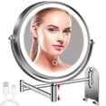 thumbnail image 1 of Espejo de maquillaje iluminado de pared CONLWIN 8 con aumento de 1X/10X, 1 of 6