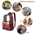 thumbnail image 5 of SEANATIVE Clear Backpack for Kids School Bag 17 Inch Large Capacity Bookbag Transparent Clear Bag Lightweight Casual Travel Beach Backpack for Teen Students, Leopard Bow Print Red, 5 of 7