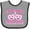 Heather and Black, variant on Inktastic Pink Pumpkins for Breast Cancer Awareness Boys or Girls Baby Bib