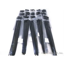 500-Pack Heavy Duty 14 Inches (50lbs) Zip Cable Tie Down Strap Wire UV Black Nylon Wrap