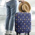 thumbnail image 2 of Blue Gold Sun Moon Star Pattern Luggage Cover Fashion Suitcase Cover Baggage Covers Fit 25-28 Inch Luggage (Go Travel), 2 of 5