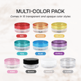 thumbnail image 5 of Beauticom 120 Pieces High Quality 3 Gram 3 ml (0.1 oz) Plastic Round Cosmetic Beauty Makeup Sample Jars (Assorted Color Lids), 5 of 7