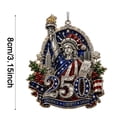 thumbnail image 3 of Patriotic 250th Anniversary Christmas Ornaments,250 Anniversary USA Merchandise,Metal Hanging Christmas Decorations,Stocking Stuffers,Commemorative Gifts for Mom Dad Friends Coworker(F), 3 of 6