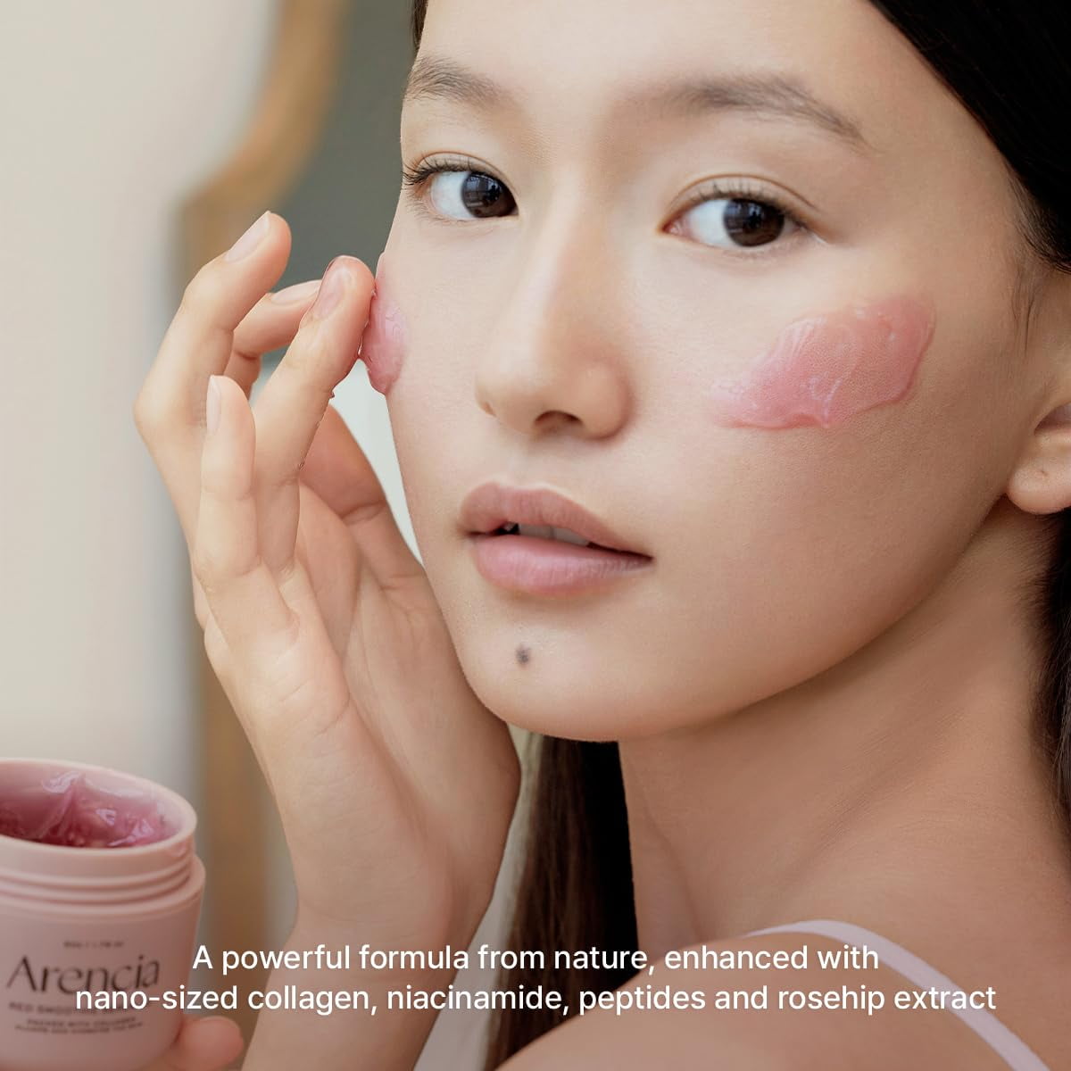Arencia - Fresh Red Smoothie Serum 30. Overnight Red Smoothie Face Mask Serum, Glowing & Soothing with 30% red collagen, Niacinamide, Peptide, Vitamin E