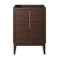 thumbnail image 3 of Modway Ledger 24" 2-Door Wood Bathroom Vanity Cabinet in Walnut, 3 of 10