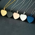 thumbnail image 4 of Silver/Gold/Black/Blue/Rose Gold Stainless Steel Love Hearts Pendant Necklaces, 4 of 9