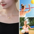 thumbnail image 3 of APSVO 18K Gold Plated Volleyball Love Heart Necklaces for Women Girls Mom Stuff Accessory Birthday Graduation Jewelry Gifts Teen Her Adults Coach Player Team Game Day Sports Athlete Kids, 3 of 6