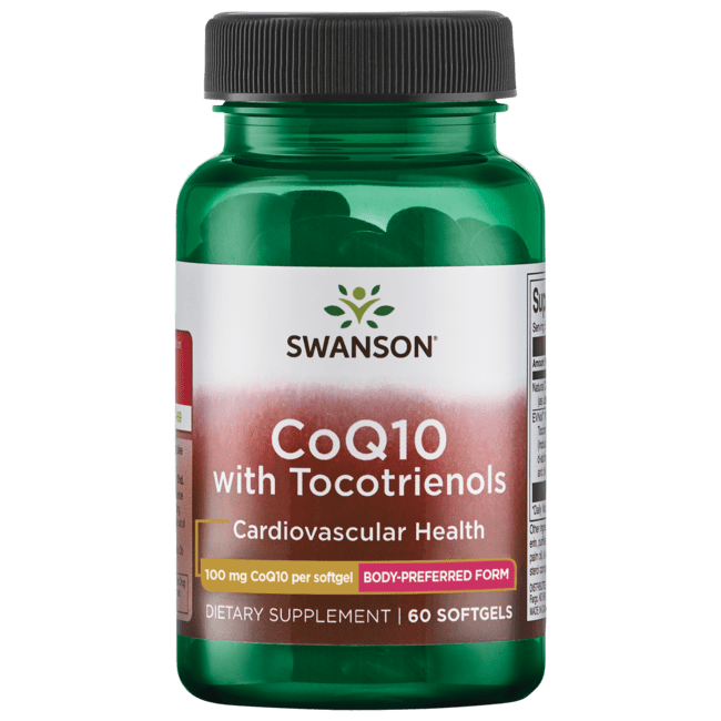 Swanson Coq10 with Tocotrienols 100 mg 60 Softgels