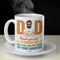 thumbnail image 4 of Personalized Dad Mug Thank You For Teaching Me How To Be A Man Mug Gag Funny Gift for Fathers Day Birthday Thanksgiving Christmas for Best Dad Ever from Daughter 11 Oz 15 Oz Coffee Mug, 4 of 7