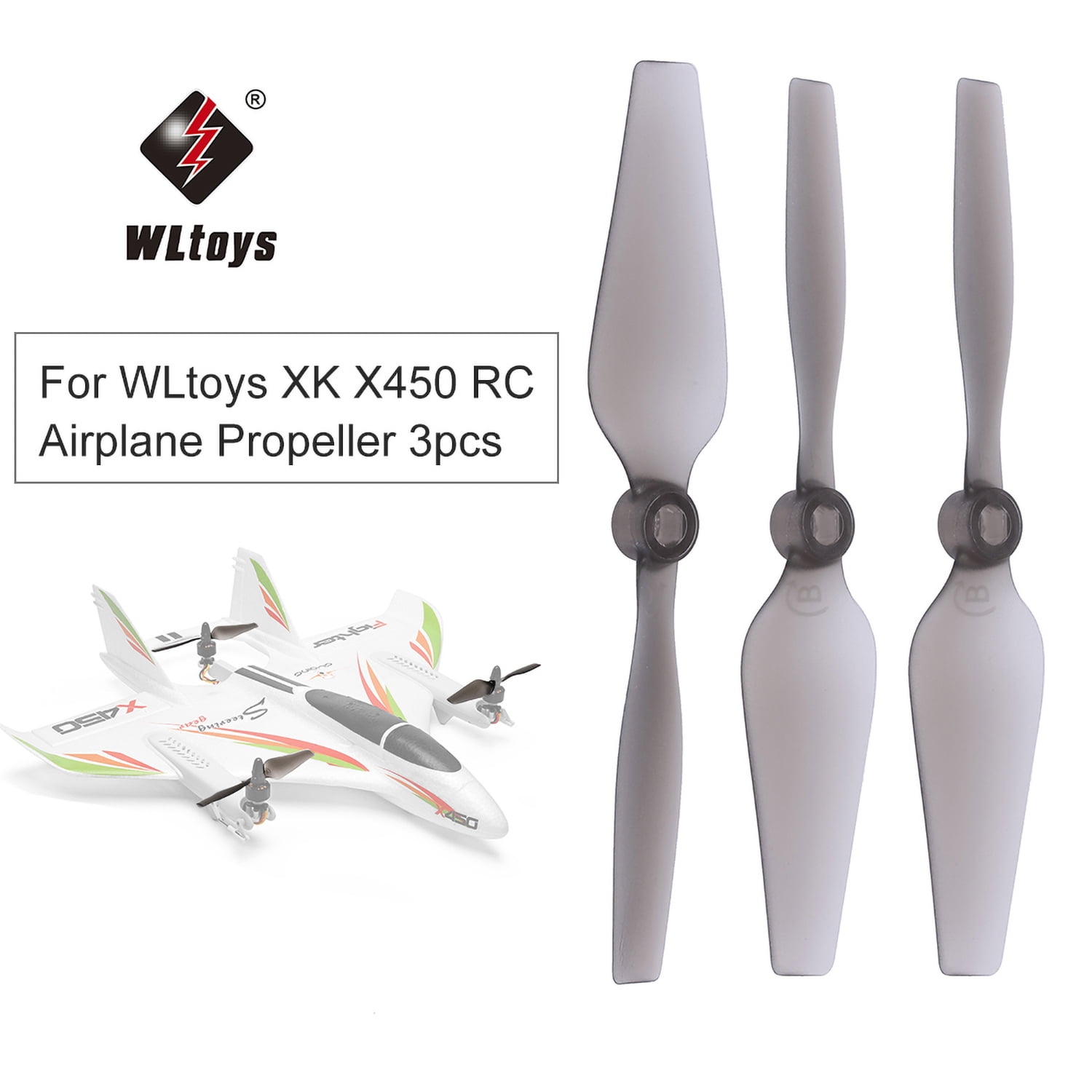 9x RC Propeller Prop CW/CCW for WLtoys XK X450.0005 RC Drone Airplane Parts