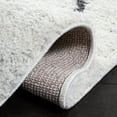 thumbnail image 5 of SAFAVIEH August Delroy Diamond Shag Area Rug, Ivory/Dark Grey, 8' x 10', 5 of 8