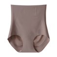 thumbnail image 1 of Pantalones moldeadores de cintura alta sin costuras con efecto contracción de abdomen y cadera, pantalones moldeadores de abdomen de talla grande para posparto, ropa interior ligera y, 1 of 6