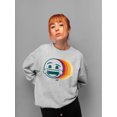 thumbnail image 2 of Laughing Layers - Retro Emoji Aesthetic Graphic Women's Sweatshirt, 2 of 4