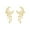 Gold, variant on Trendy Sunflower Earrings, 1Pairs Personality Romantic Crystal Zircon Sunflower Earrings, Shiny Long Tassel Ear Drop for Women Girlfriend Wife Sister