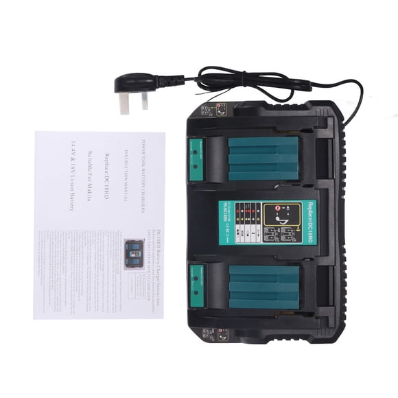 TiooDre Makita Dual Charger Dc18Rd 4A 6A 18V Lithium Makita Lithium Battery Charger Battery Fast Charger Usb