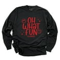 thumbnail image 4 of S.W.Smiley Oh What Fun Sparkle - Womens Garment Dyed Long Sleeve, 4 of 8
