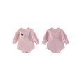 thumbnail image 2 of Rovasas Baby Sweater Romper Long Sleeve Embroidery Bodysuit Birthday Outfit, 2 of 9