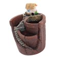 thumbnail image 2 of koolsoo Creative Landscape Decor Flowers Pot Resin Pots Figurines Resin Flower Pot for A, 2 of 5
