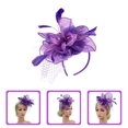 thumbnail image 3 of Fascinator Hat Flower Fascinator Headband Tea Party Hat Prom Banquet Headpiece, 3 of 8